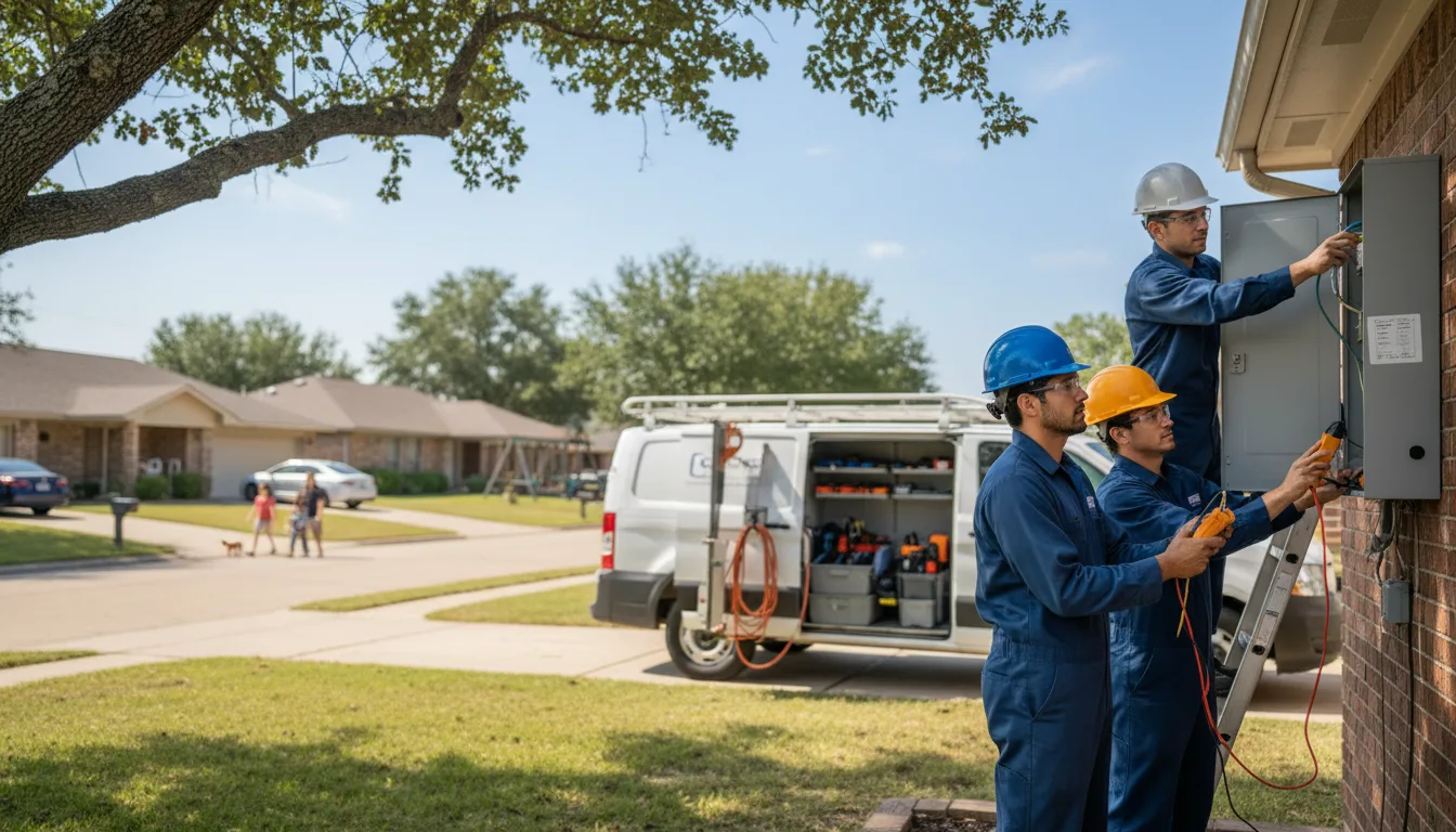 Certified electrician providing emergency electrical services in Redding, IA